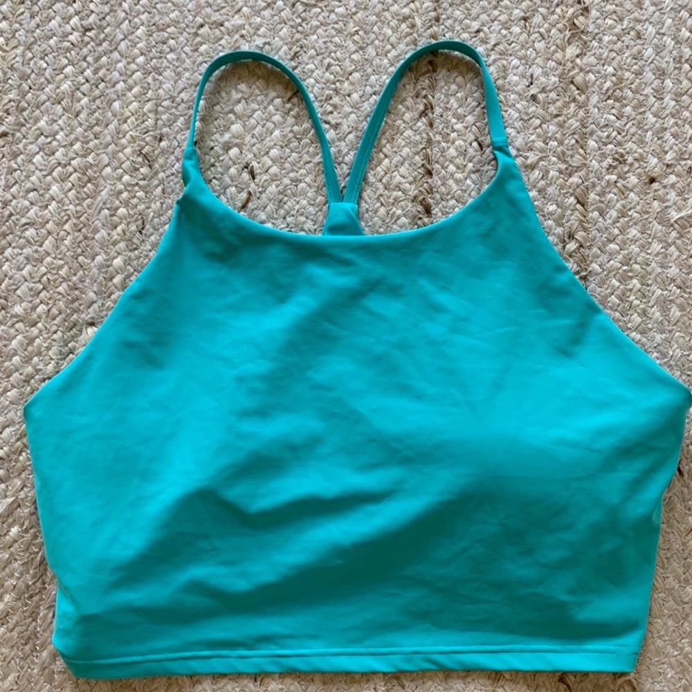 Old Navy Teal Sports Bra with Breathable Fabric and Supportive Fit XXL